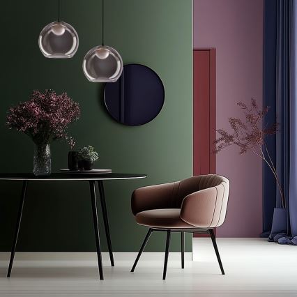 Suspension sur câble BRIN 1xG9/15W/230V noir fumé