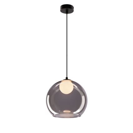 Suspension sur câble BRIN 1xG9/15W/230V noir fumé