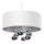 Suspension sur câble BUBBLE 1xE27/60W/230V Ø 40 cm blanc
