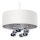Suspension sur câble BUBBLE 1xE27/60W/230V Ø 50 cm blanche