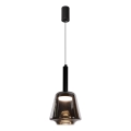 Suspension sur câble BUENO 1xGX53/9W/230V Ø 18 cm, noir fumé