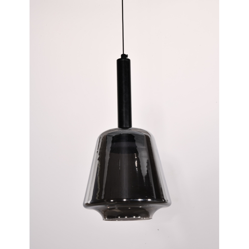 Suspension sur câble BUENO 1xGX53/9W/230V Ø 18 cm, noir fumé