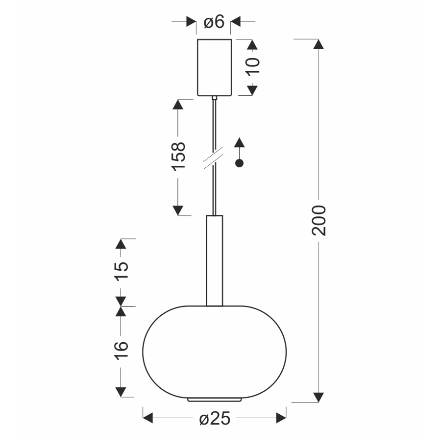 Suspension sur câble BUENO 1xGX53/9W/230V Ø 25 cm beige fumé