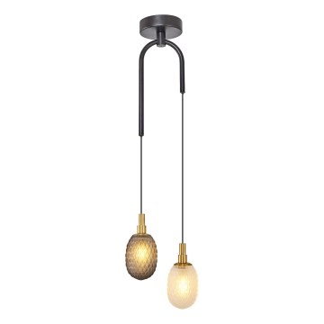 Suspension sur câble CACTUS 2xG9/5W/230V gris/blanc