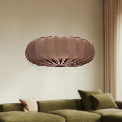 Suspension sur câble CAFEE 1xE27/40W/230V Ø 66 cm marron