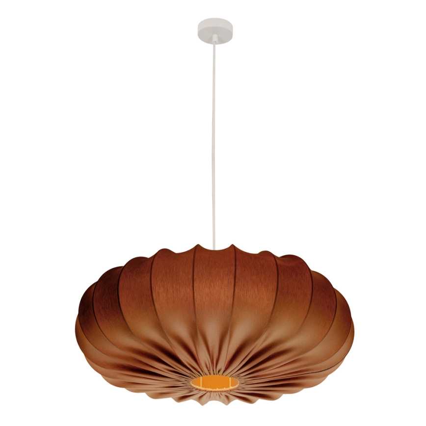 Suspension sur câble CAFEE 1xE27/40W/230V Ø 66 cm marron