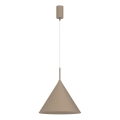 Suspension sur câble CAPITAL 1xGX53/15W/230V diam. 32 cm beige