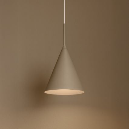 Suspension sur câble CAPITAL 1xGX53/15W/230V Ø 17 cm taupe