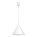 Suspension sur câble CAPITAL 1xGX53/15W/230V Ø 32 cm blanche
