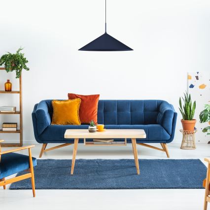 Suspension sur câble CAPITAL 1xGX53/15W/230V Ø 60 cm bleu