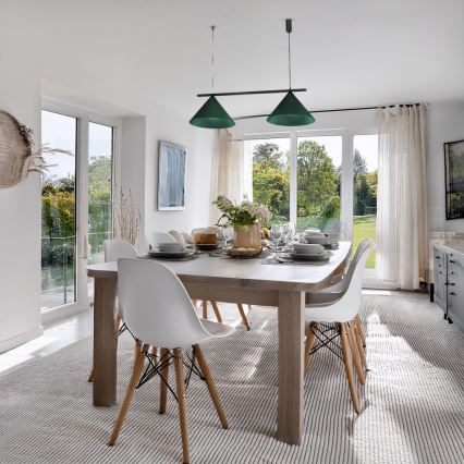 Suspension sur câble CAPITAL 2xGX53/15W/230V verte