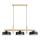Suspension sur câble CERTA 3xE27/15W/230V noir/beige