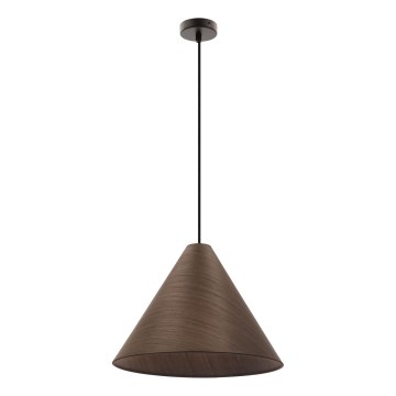Suspension sur câble CONO 1xE27/40W/230V, placage en acajou