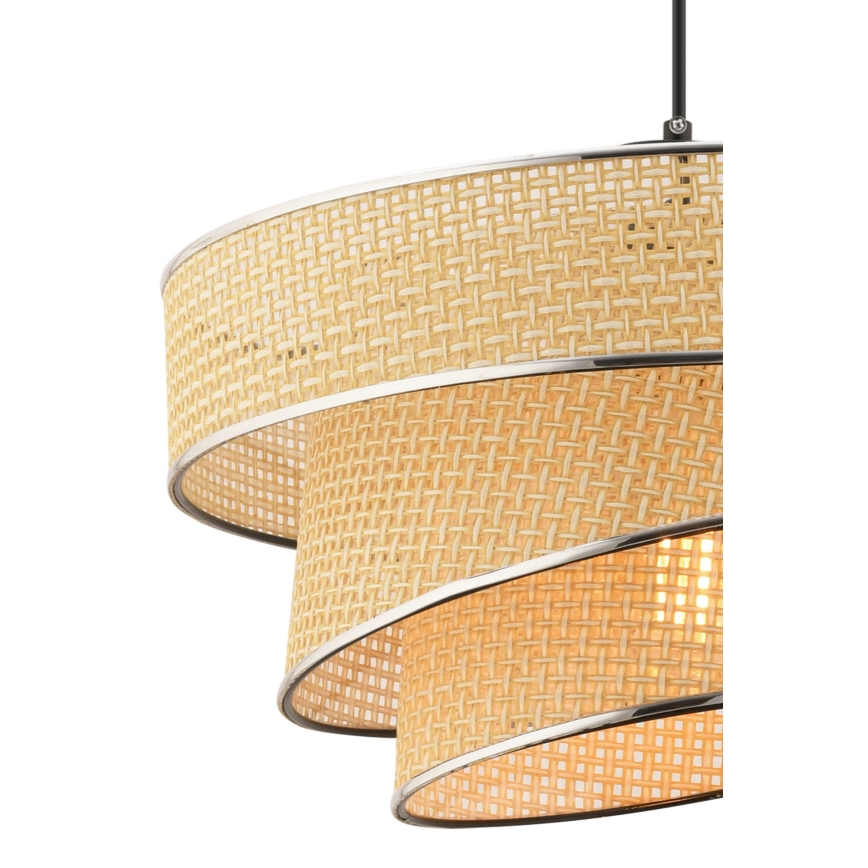 Suspension sur câble COUPER 1xE27/60W/230V beige/chrome brillant