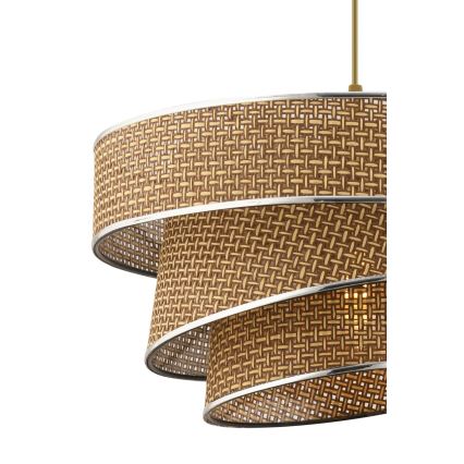 Suspension sur câble COUPER 1xE27/60W/230V marron/chrome brillant