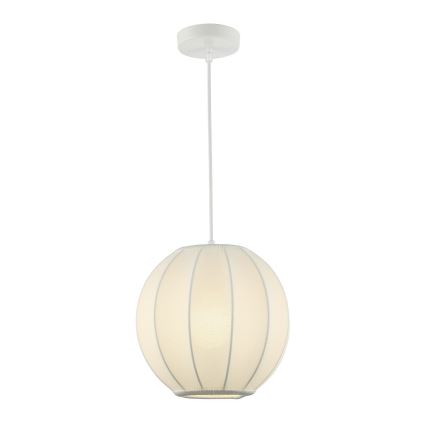 Suspension sur câble DANA 1xE27/15W/230V Ø 25 cm blanche