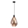 Suspension sur câble DENSO 1xG9/5W/230V Ø 20 cm cuivré/noir