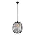 Suspension sur câble DESTELLO 1xE27/15W/230V, Ø 33 cm, noire