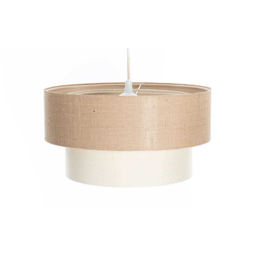 Suspension sur câble DUO 1xE27/60W/230V Ø 40 cm beige/crème