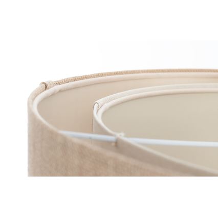 Suspension sur câble DUO 1xE27/60W/230V Ø 50 cm beige/crème