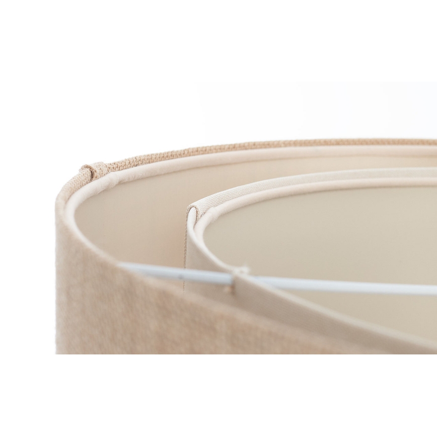 Suspension sur câble DUO 1xE27/60W/230V Ø 50 cm beige/crème