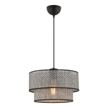 Suspension sur câble ECHO 1xE27/60W/230V gris/noir