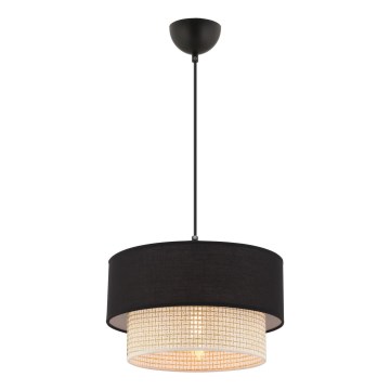 Suspension sur câble ECHO 1xE27/60W/230V noir/crème