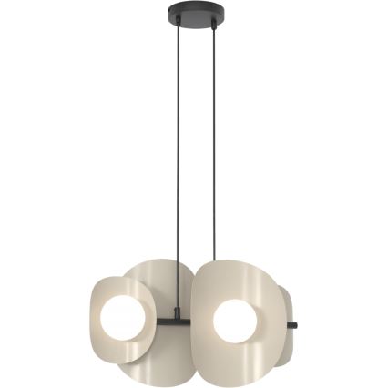 Suspension sur câble ELEMENTI 4xG9/8W/230V beige