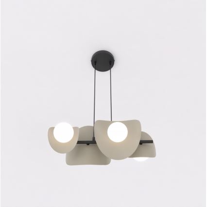 Suspension sur câble ELEMENTI 4xG9/8W/230V beige