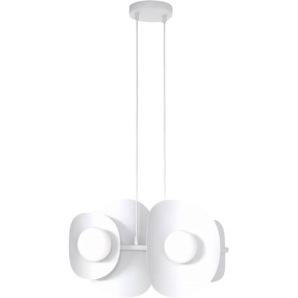 Suspension sur câble ELEMENTI 4xG9/8W/230V blanche