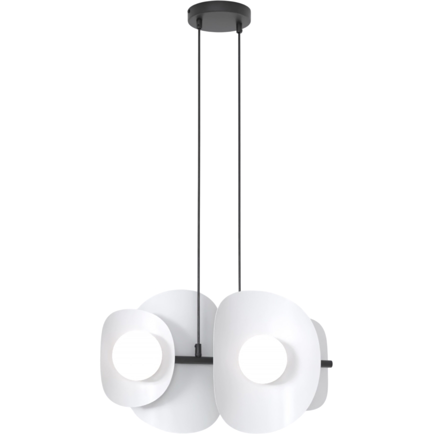 Suspension sur câble ELEMENTI 4xG9/8W/230V grise