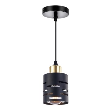 Suspension sur câble ELEN 1xE27/35W/230V noir/doré