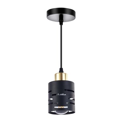 Suspension sur câble ELEN 1xE27/35W/230V noir/doré