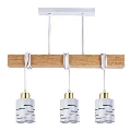 Suspension sur câble ELEN 3x E27/35W/230V blanc/doré/marron