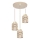 Suspension sur câble ELEN 3xE27/35W/230V, diam. 29 cm, beige/doré