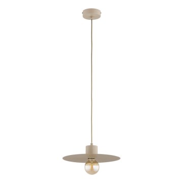 Suspension sur câble EMELI 1xE27/15W/230V beige