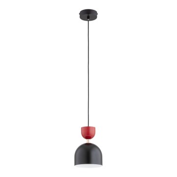 Suspension sur câble ENTORI 1 x E27 / 15 W / 230 V noir/rouge