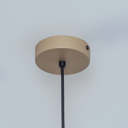 Suspension sur câble ETNA II, 1x E27, 15 W, 230 V, Ø 18,5 cm, beige