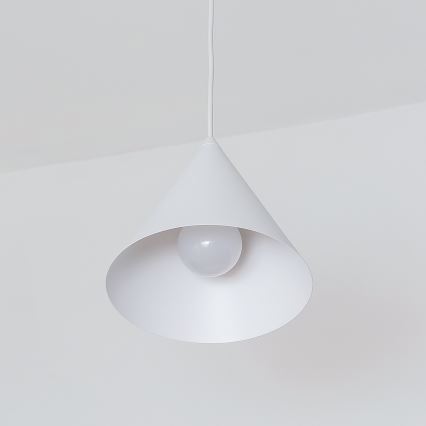 Suspension sur câble ETNA II 1xE27/15W/230V diam. 18,5 cm blanche