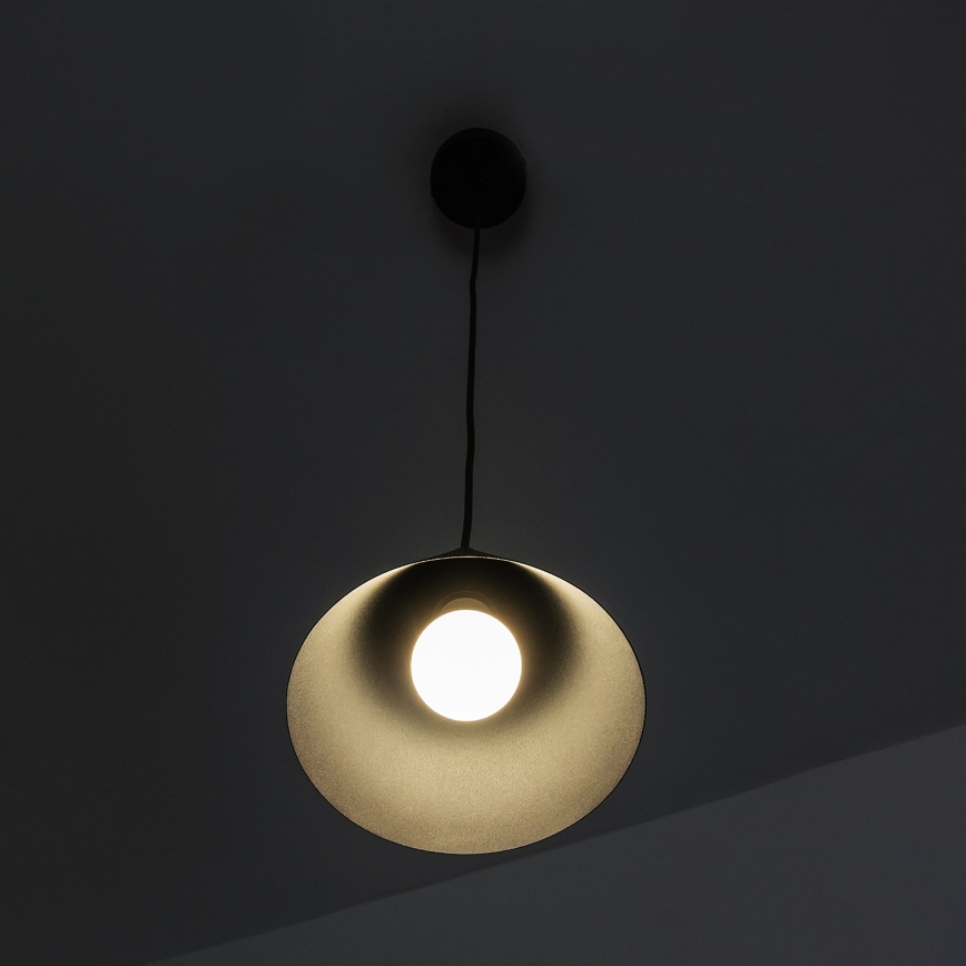 Suspension sur câble ETNA II 1xE27/15W/230V Ø 18,5 cm noire