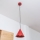 Suspension sur câble ETNA II 1xE27/15W/230V Ø 18,5 cm rouge