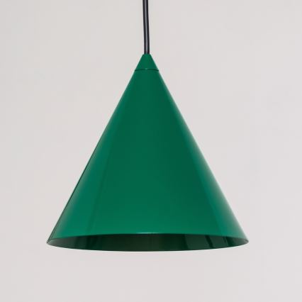 Suspension sur câble ETNA II 1xE27/15W/230V Ø 18,5 cm, vert