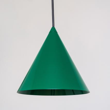 Suspension sur câble ETNA II 1xE27/15W/230V Ø 18,5 cm, vert