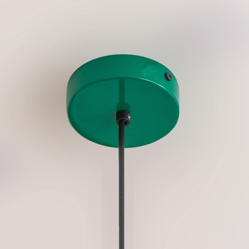 Suspension sur câble ETNA II 1xE27/15W/230V Ø 18,5 cm, vert