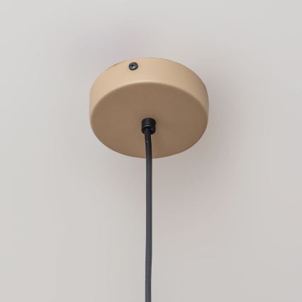 Suspension sur câble ETNA II 1xE27/15W/230V Ø 25 cm beige