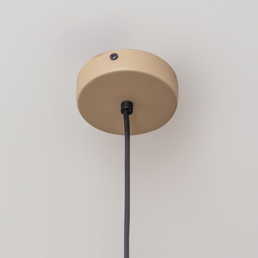 Suspension sur câble ETNA II 1xE27/15W/230V Ø 25 cm beige