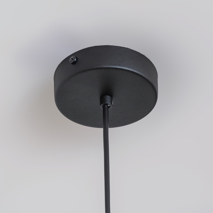 Suspension sur câble ETNA II 1xE27/15W/230V Ø 25 cm noire