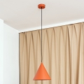 Suspension sur câble ETNA II 1xE27/15W/230V Ø 25 cm orange