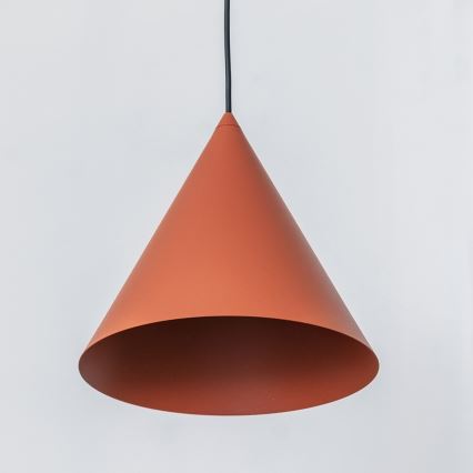 Suspension sur câble ETNA II 1xE27/15W/230V Ø 25 cm orange