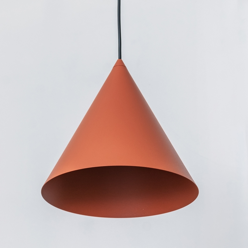Suspension sur câble ETNA II 1xE27/15W/230V Ø 25 cm orange